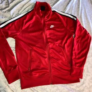 Men’s Red Nike Track Jacket Size Small